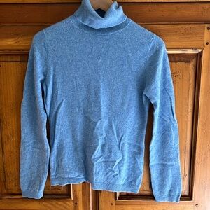 Beautiful indigo blue cashmere sweater by Garnet Hill